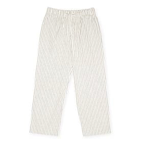 Tekla Corinth Stripes Pants beige