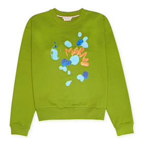 Marni SWEATSHIRT croissant/cookie-port green