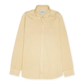 Carhartt WIP Long Sleeve Bolton Shirt Cotton Oxford beige