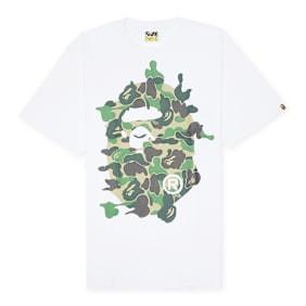 A Bathing Ape ABC Camo Rebuild Big Ape Head Tee weiß
