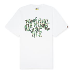 A Bathing Ape ABC Camo Rebuild NYC Logo Tee white