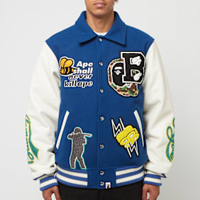 A Bathing Ape Varsity Jacket blauw