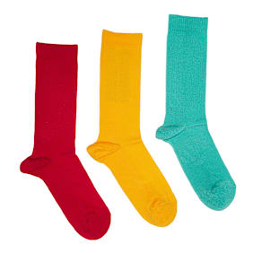 Sky High Farm Construction Graphic Logo Sock (3 Pack) multicolor
