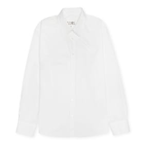 MM6 Maison Margiela Long-Sleeved Shirt weiß