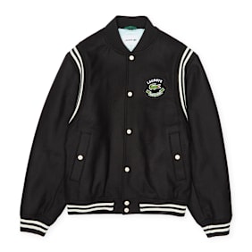 Lacoste Premium Wool Varsity Jacket black