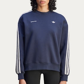 adidas Originals x Sporty & Rich Wmns Collegiate Pack Sweatshirt blauw