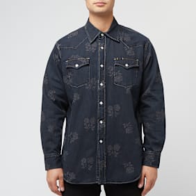 Needles Western Shirt - 8oz Denim / Rose Jq. blauw