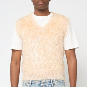 ERL Psyche Sleeveless Sweater Vest Knit beige
