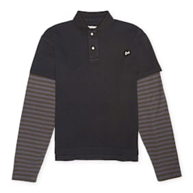 ERL Double  Sleeve Polo T-Shirt Knit grijs