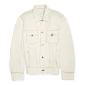 AMI PARIS Trucker Denim Jacket beige