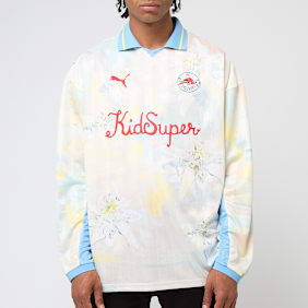 PUMA x KidSuper FC Red Bull Salzburg Longsleeve Retro Shirt beige