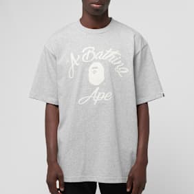 A Bathing Ape Chain Stitch College Relaxed Fit Tee grau