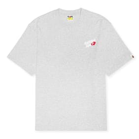A Bathing Ape Logo Relaxed Fit Tee grijs