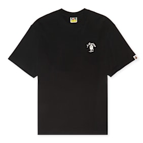 A Bathing Ape One Point College Relaxed Fit Tee zwart