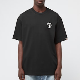 A Bathing Ape One Point College Relaxed Fit Tee black