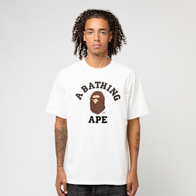 A Bathing Ape College Tee white