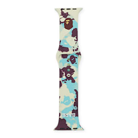 A Bathing Ape Map Camo Watch Band multicolor