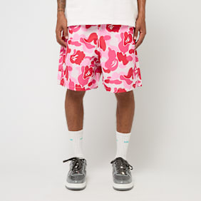 A Bathing Ape ABC Camo One Point Relaxed Fit Water Shorts lichtroze