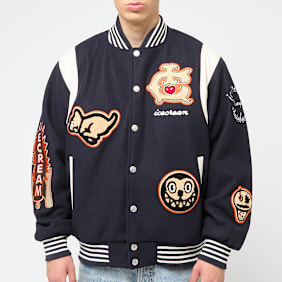 ICECREAM Collegiate Patch Varsity Jacket blau