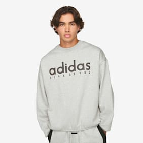 adidas Originals x Fear of god Athletics Heather Fleece Crewneck grau