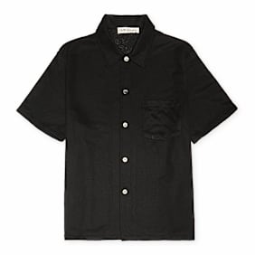 Our Legacy Box Shirt Shortsleeve Boucle black schwarz