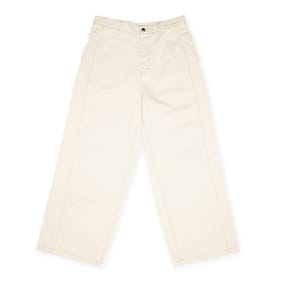 AMI PARIS Wide Fit Pants ecru beige