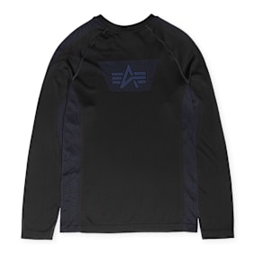 Alpha Industries Seamless Longsleeve Shirt schwarz