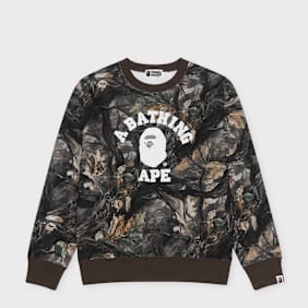 A Bathing Ape Tree Edge Camo College Relaxed Fit Crewneck #2 M multi-colour