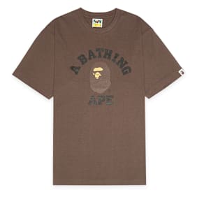 A Bathing Ape College Tee brown