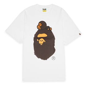A Bathing Ape Milo On Big Ape Tee weiß