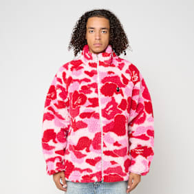 A Bathing Ape ABC Camo Metal One Point Boa Jacket M rosa