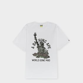 A Bathing Ape Statue Of Liberty Tee M weiß