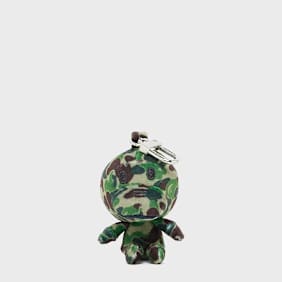A Bathing Ape ABC Camo Baby Milo Plush Doll Key Chain L groen
