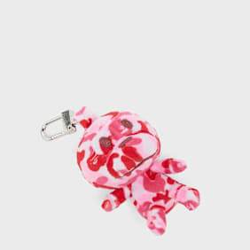 A Bathing Ape ABC Camo Baby Milo Plush Doll Key Chain L rosa