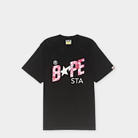 A Bathing Ape ABC Camo Bape Sta Logo Tee M zwart