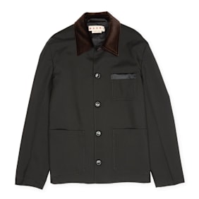 Marni PU Jacket burgundy zwart