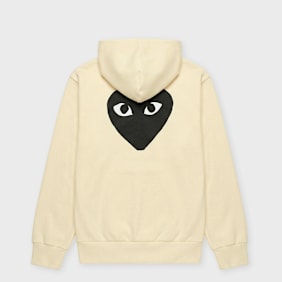 Comme des Garcons Play Play Big Heart Sweatshirt yellow