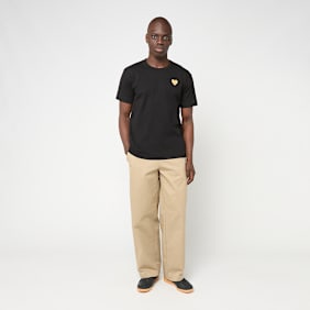 Comme des Garcons Play T-Shirt Gold Emblem Gold Heart black