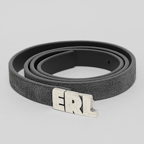 ERL Unisex ERL Suede Skinny Belt Leather zwart