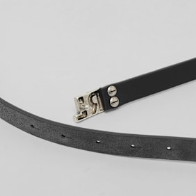 ERL Unisex ERL Suede Skinny Belt Leather black