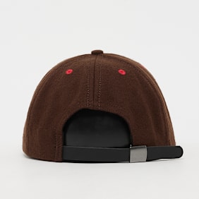 Brain Dead Flannel Classic Logohead 6 Panel Hat brown
