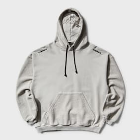 Umbro by Slam Jam Lasered Masked Hoodie grey
