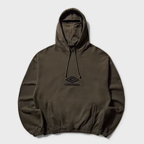 Umbro by Slam Jam Og Logo Mask Hoodie grün