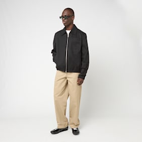 AMI PARIS Zipped Jacket With Embossed Ami De Coeur black