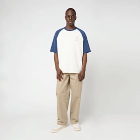 AMI PARIS SS Boxy Fit T-Shirt Ami De Coeur Knitted Patch beige