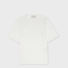 AMI PARIS Classic Fit Shortsleeve T-Shirt Ami De Coeur Patch weiß