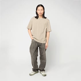 AMI PARIS Small Embossed ADC T-Shirt beige