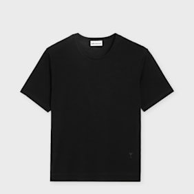 AMI PARIS Classic Fit SS T-Shirt ADC Patch zwart