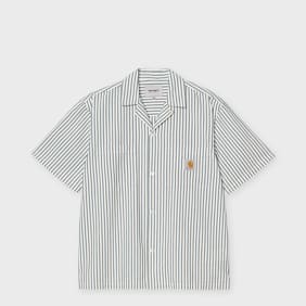 Carhartt WIP Short Sleeve Leavel Shirt blauw