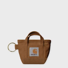 Carhartt WIP Mini Tote Bag Keychain braun